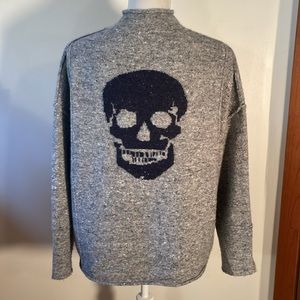 Skull Cashmere Gray Skull sweater